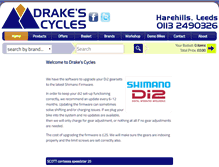 Tablet Screenshot of drakescycles.co.uk